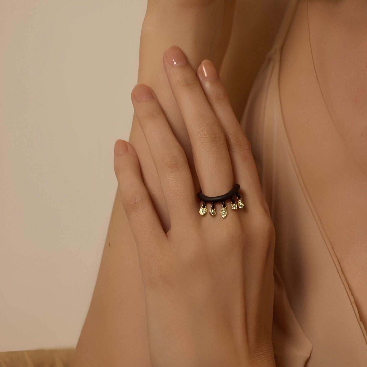In the Black Diamond Shaker Ring