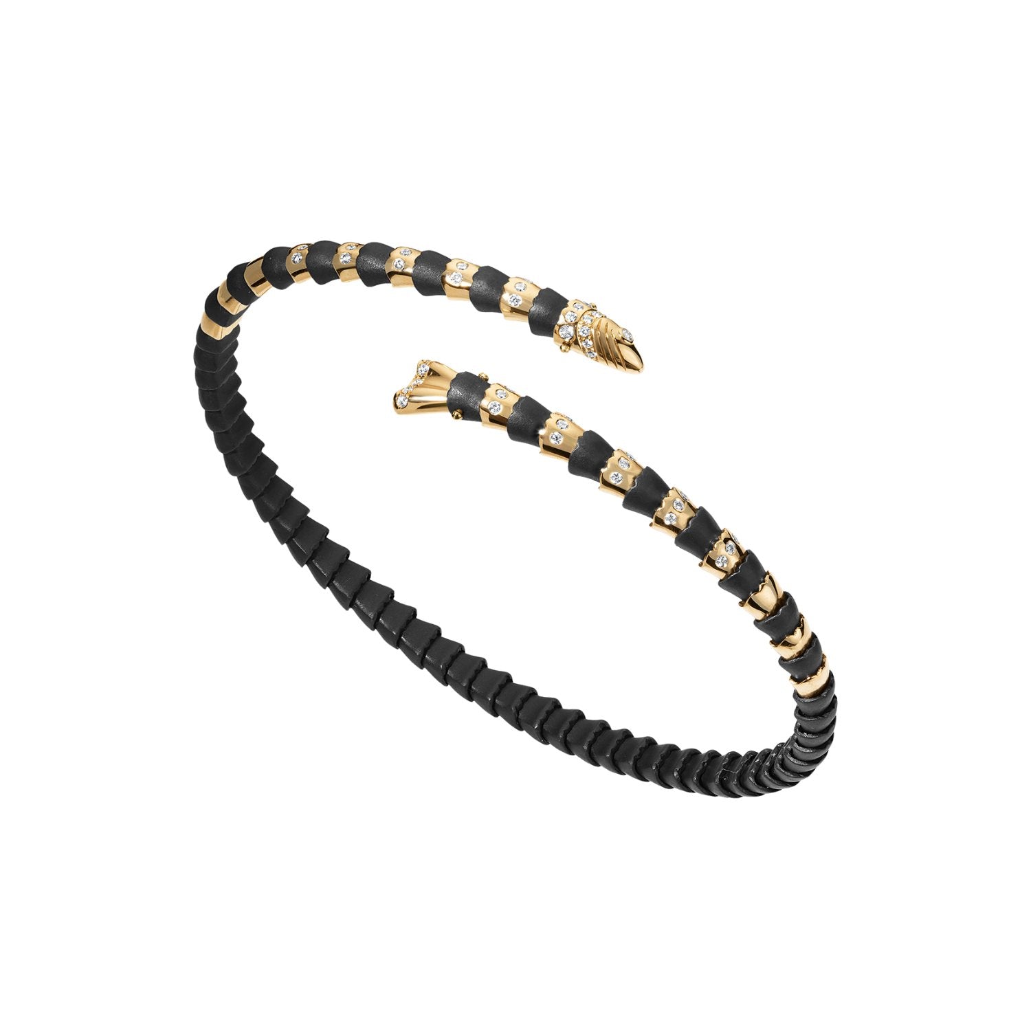 In the Black Swedish Fish Thin Flex Bangle