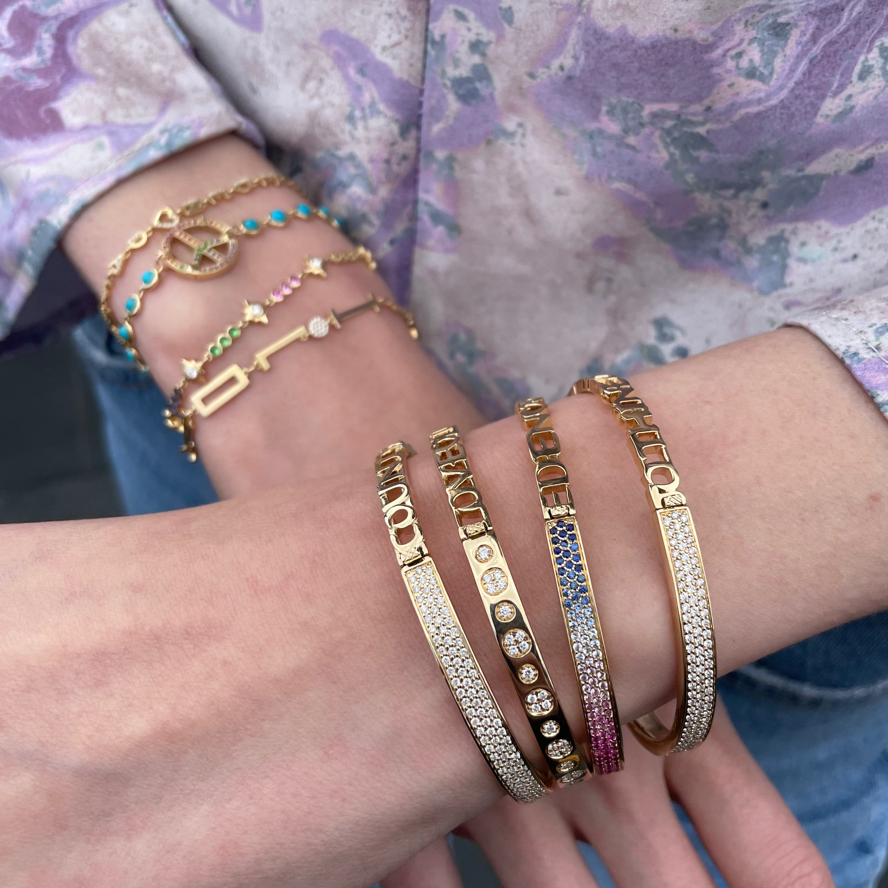 Ombre Half & Half Bangle