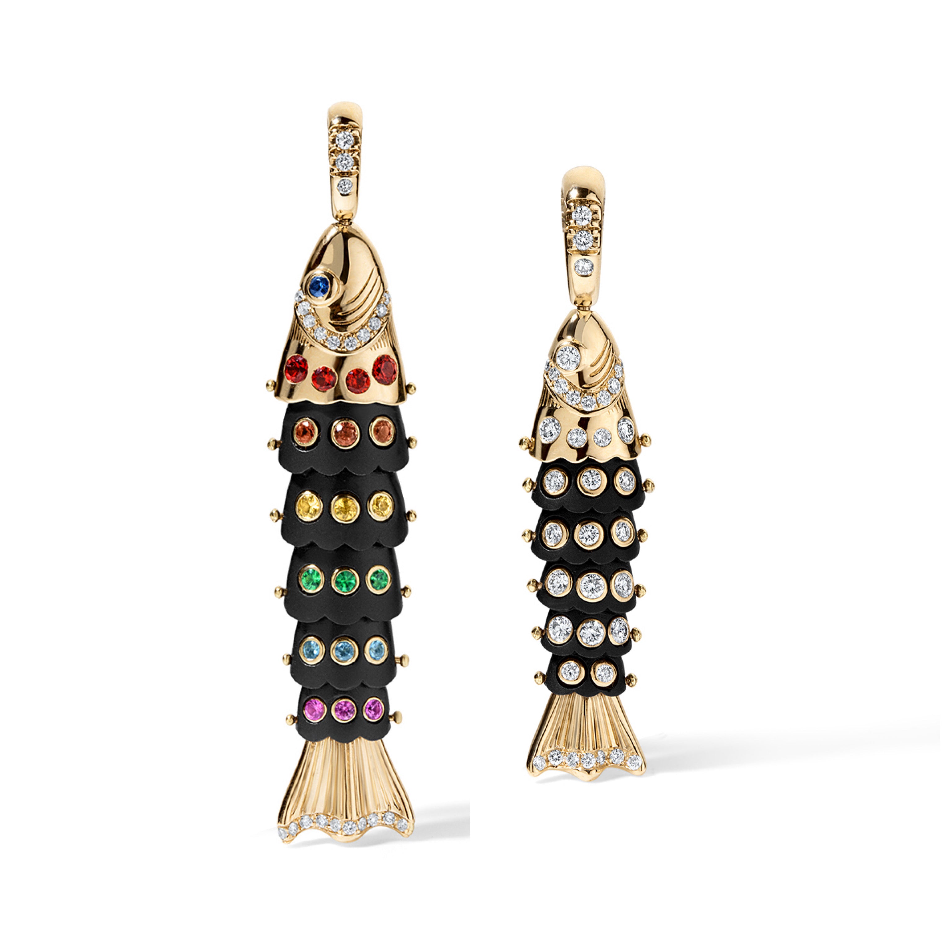 In the Black Swedish Fish Pendant