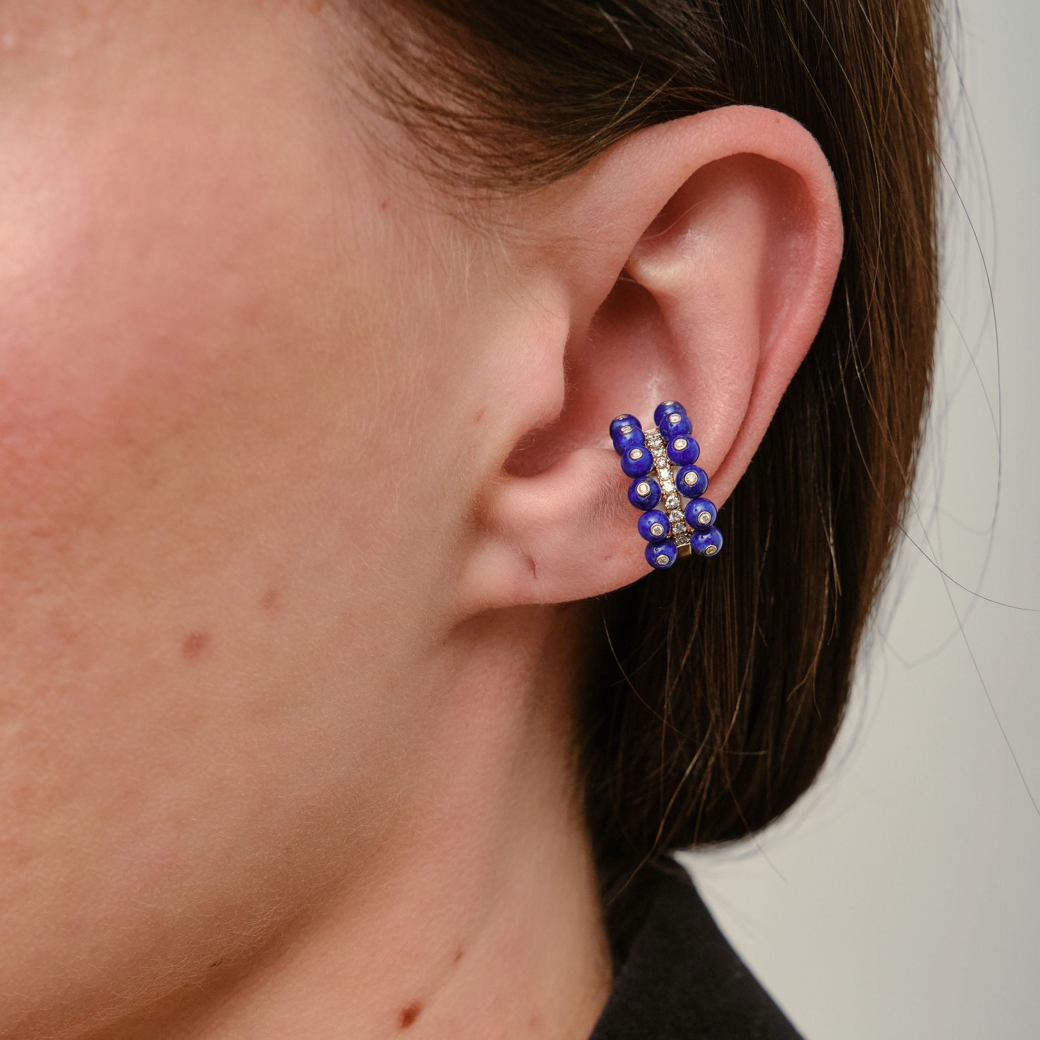 Bubbles Double Row Ear Cuff