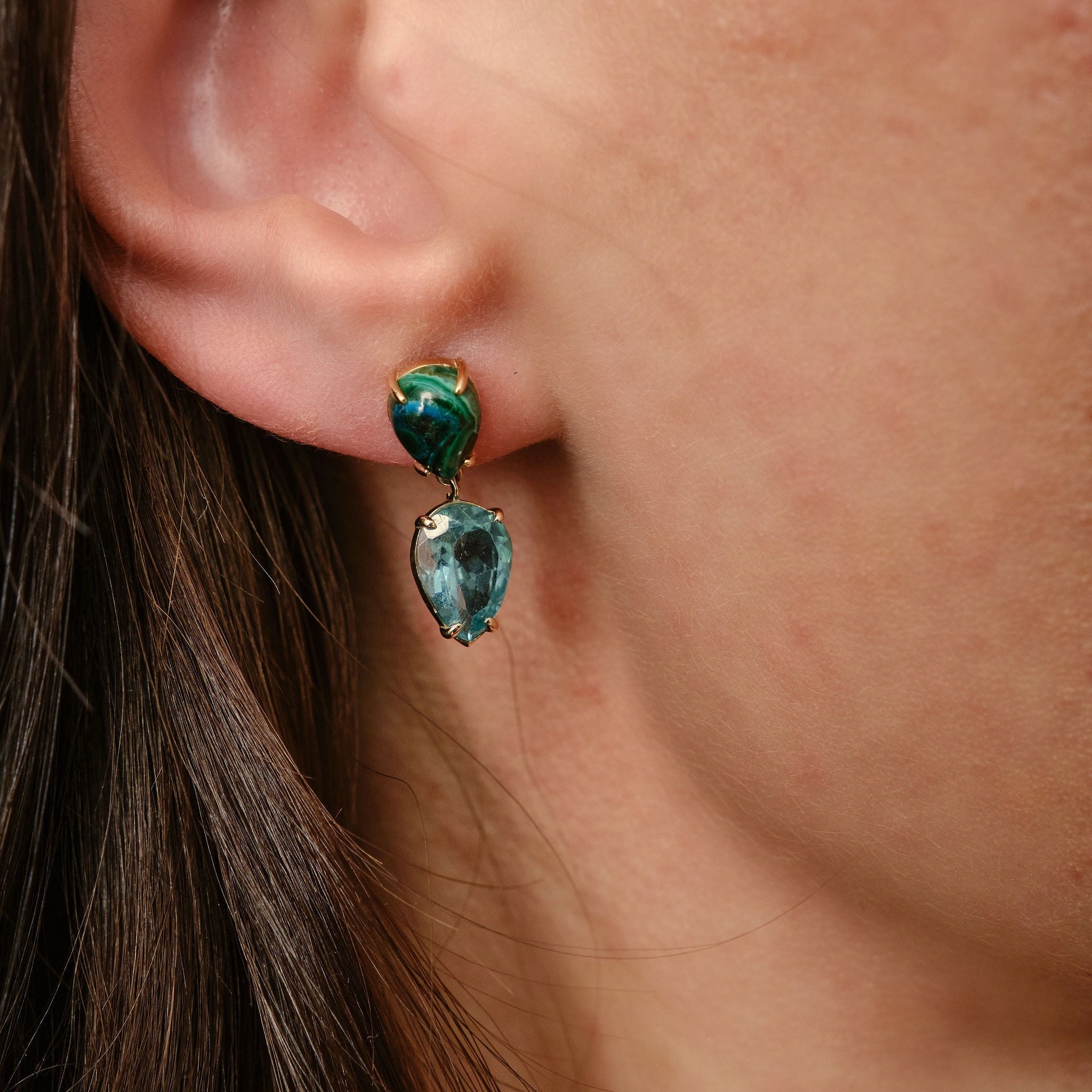 Apatite Chyrsocolla Droplets