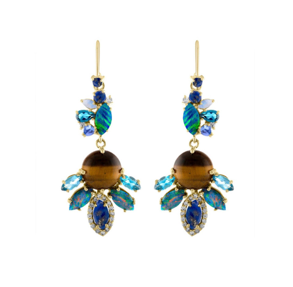 Tiger's Eye Earrings - Earrings - Eden Presley