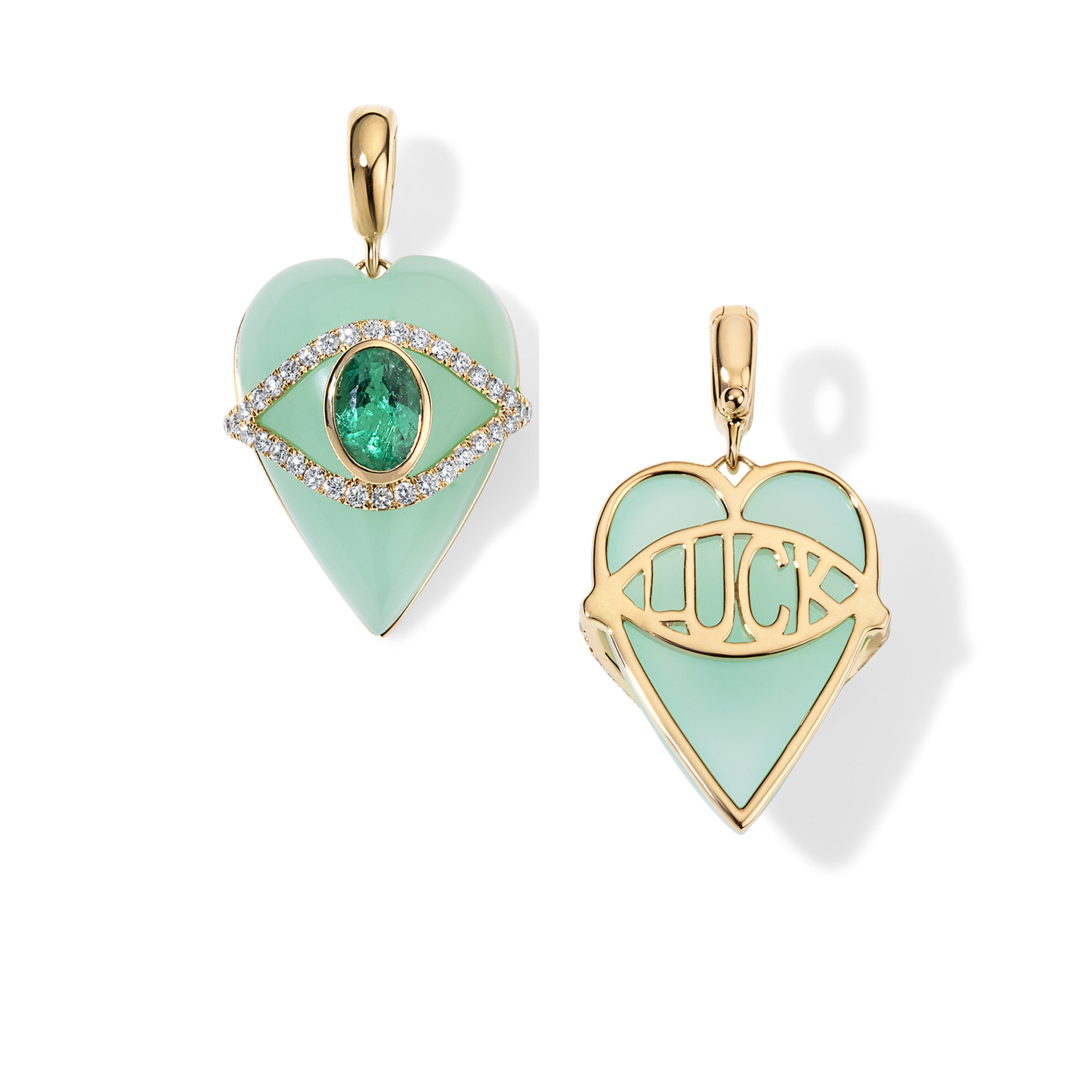 Stoned Heart Pendants