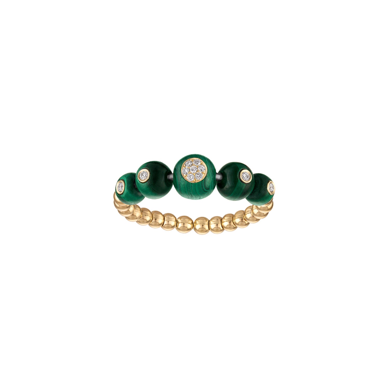 Beaded Bubbles Stack Ring