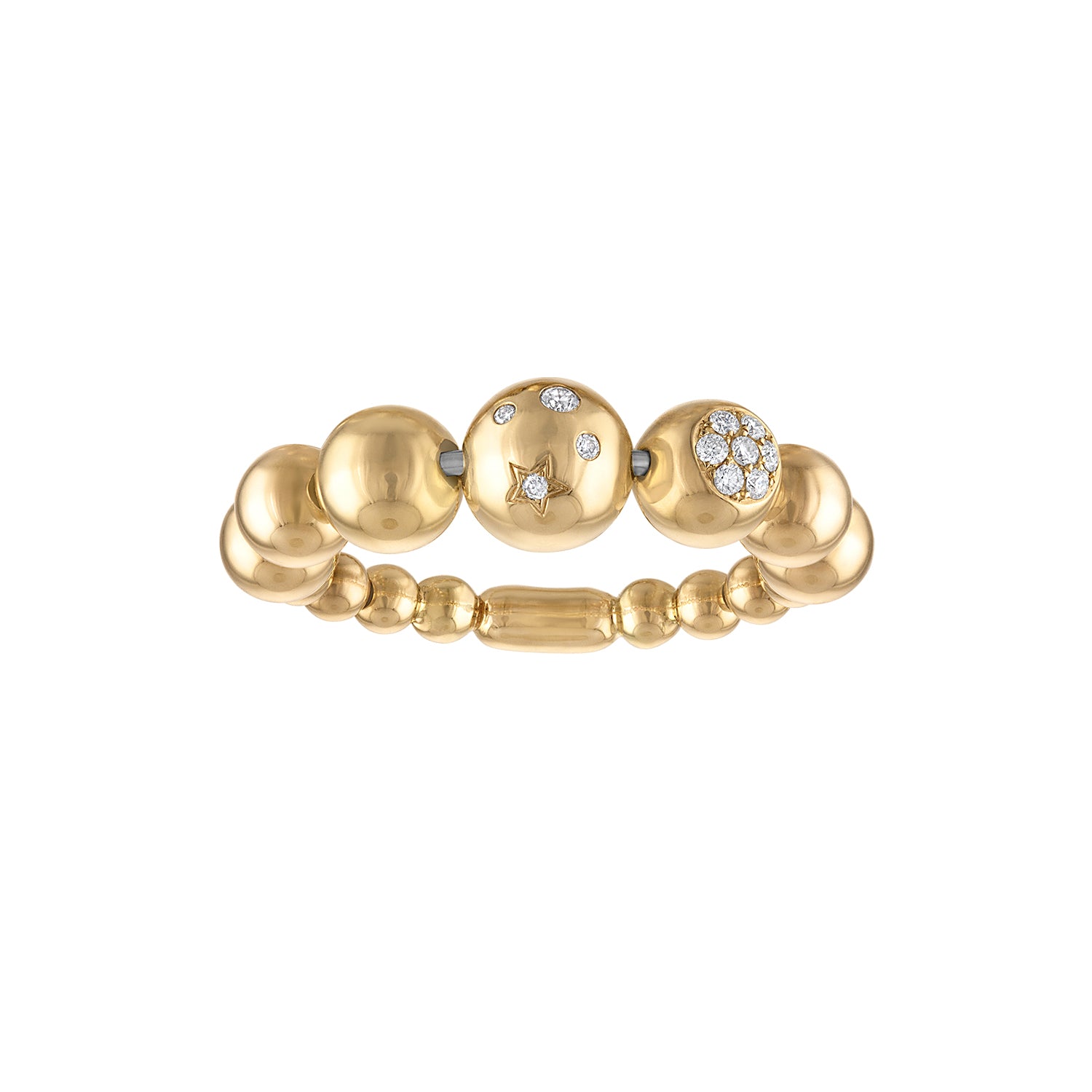 Celestial Bubbles Stack Ring