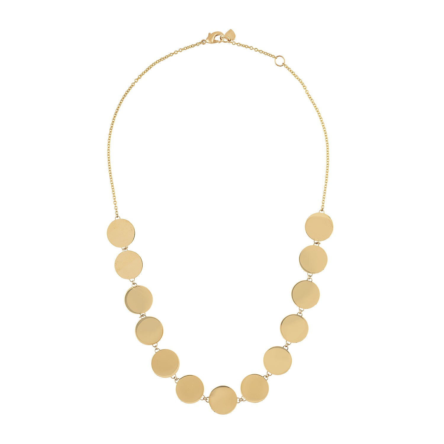 Disco Disk Shine Necklace