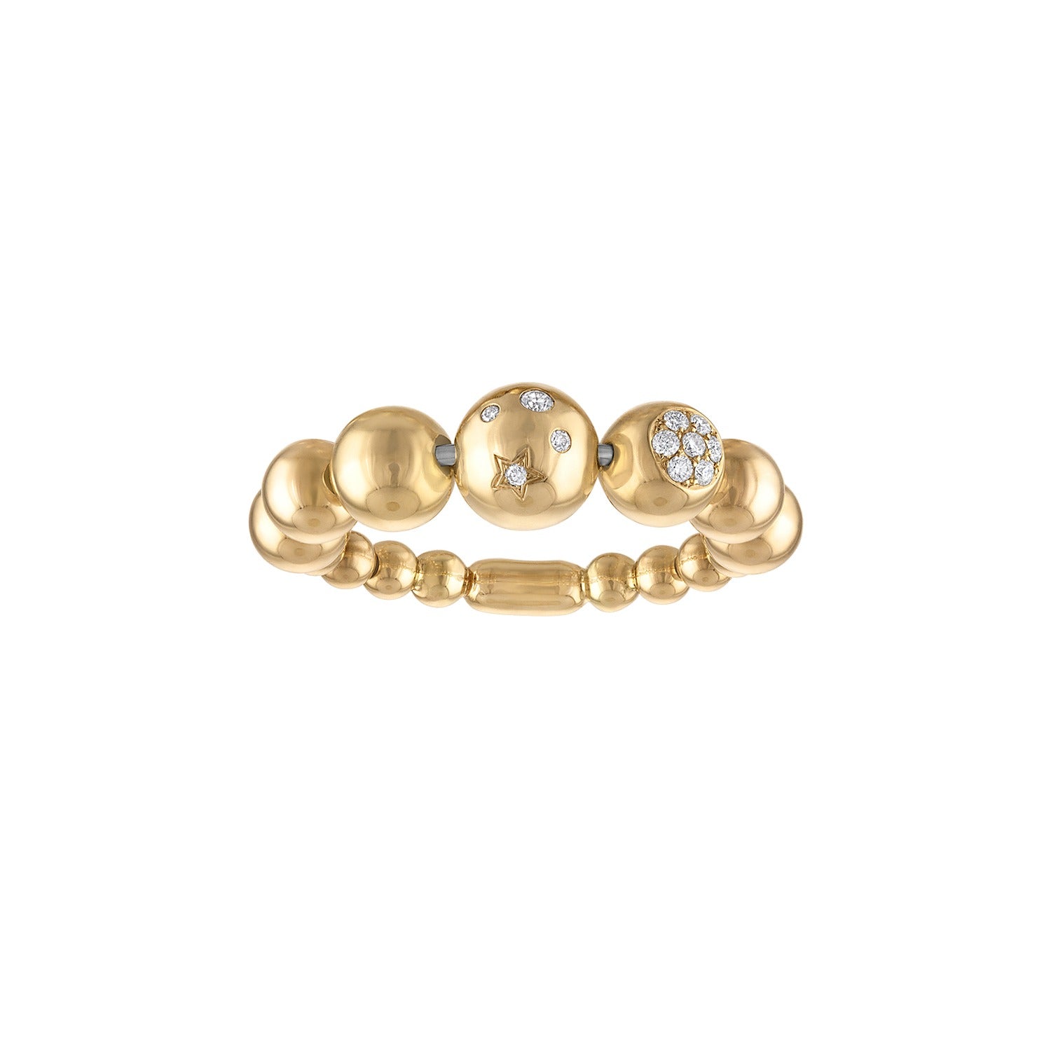 Celestial Bubbles Stack Ring