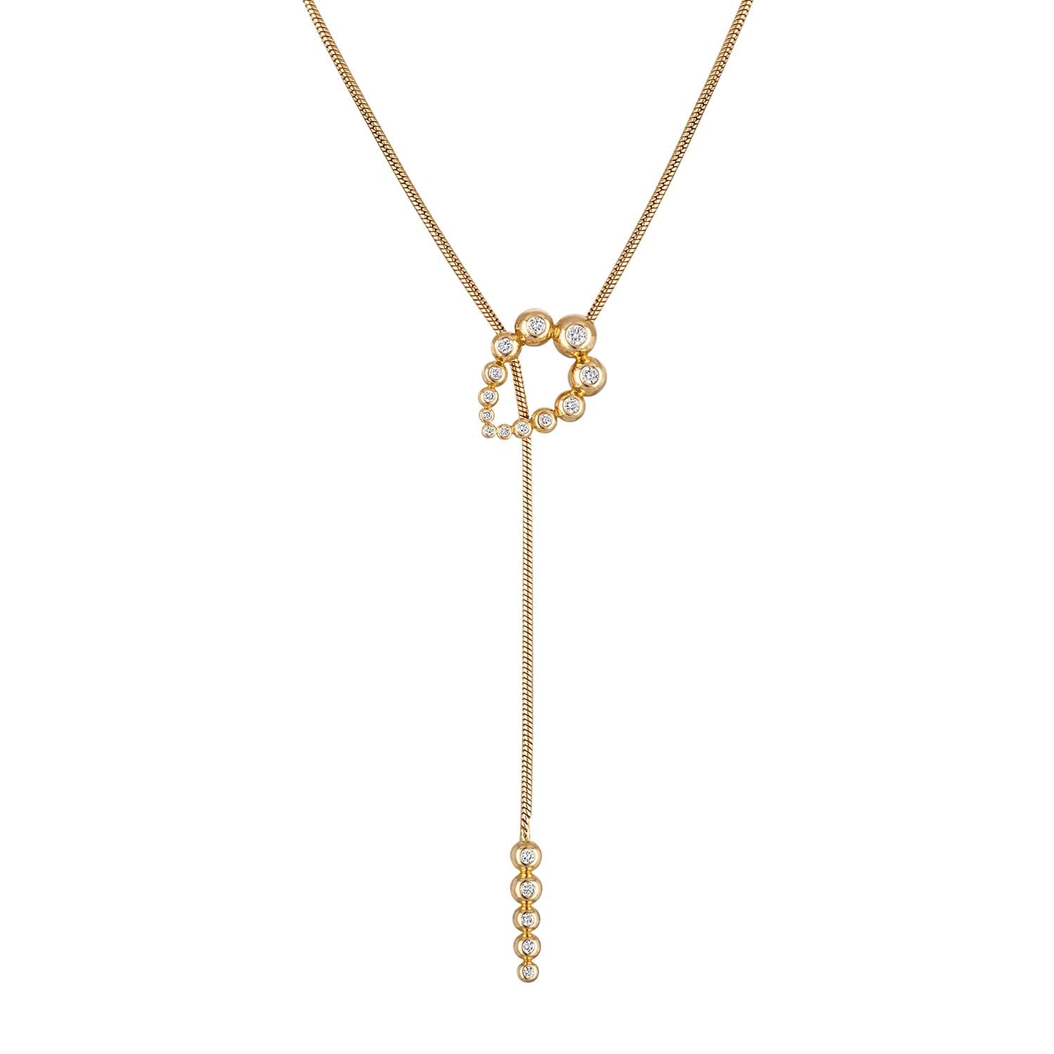 Bubbles Lariat Necklace