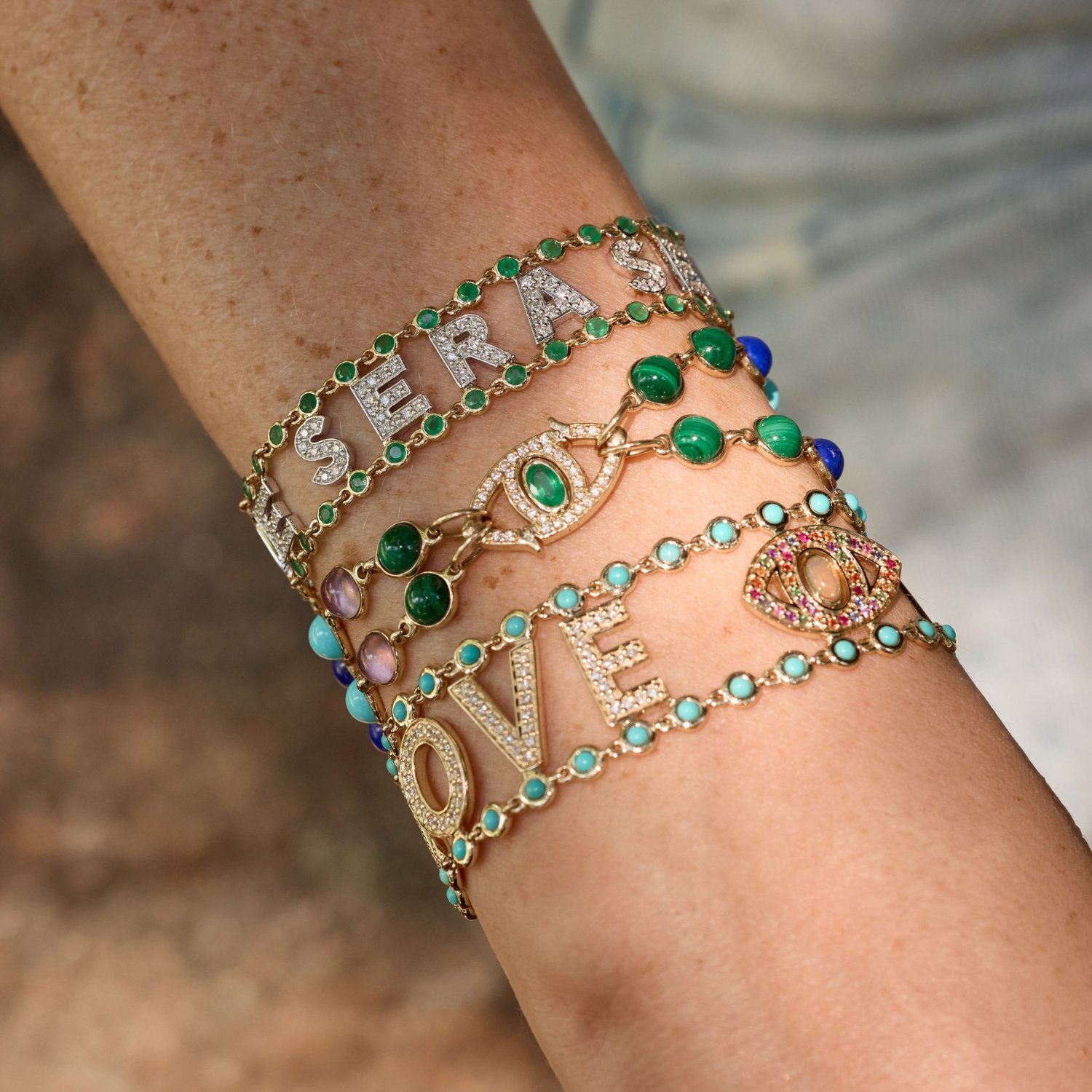 Motif Closure Locks for Necklace or Bracelet