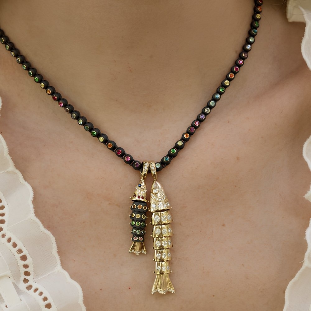 In The Black Tennis Necklace