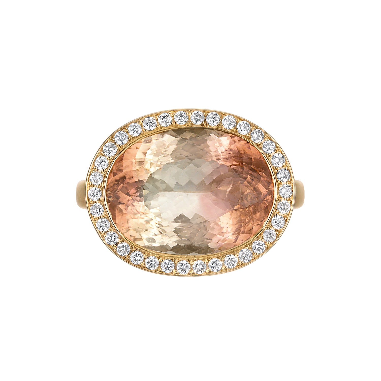 Bicolor Tourmaline Bubble Bath Ring