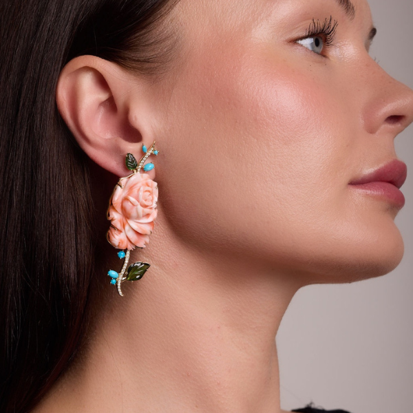 Coral Vine Earrings