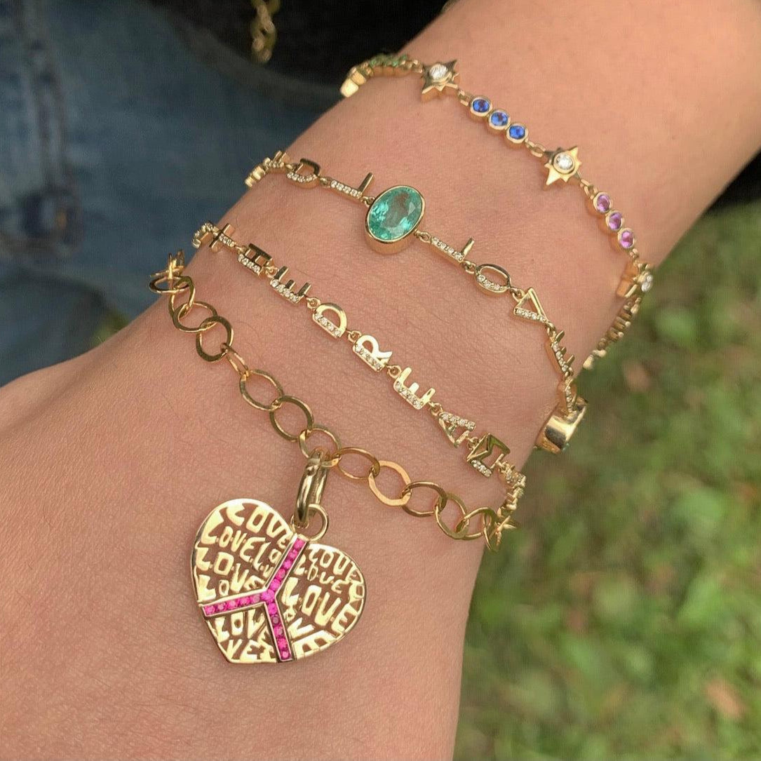 EP Charm Bracelet/Necklace-Bracelets, Necklace-Eden Presley Fine Jewelry
