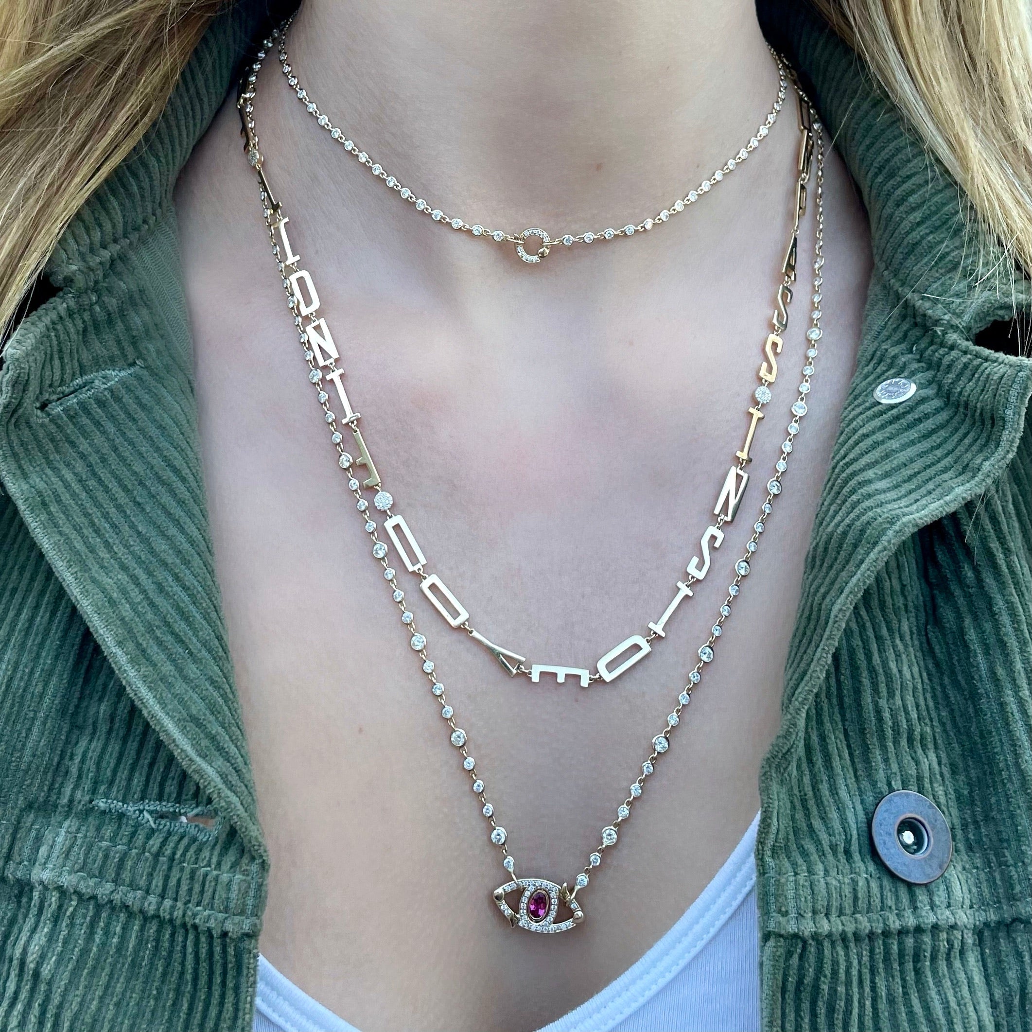Golden Mantra Necklaces-Necklace-Eden Presley Fine Jewelry
