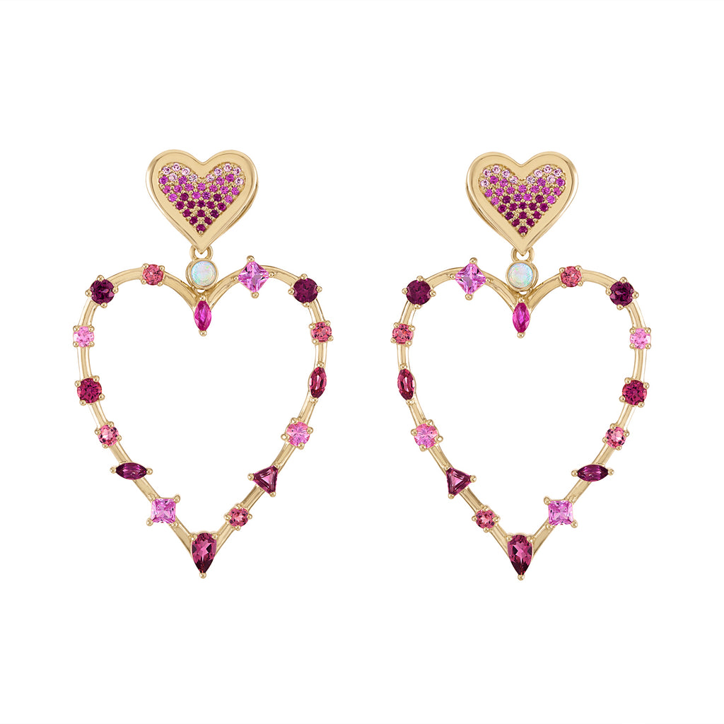 Rainbow Love Transformer Earrings – Eden Presley Fine Jewelry