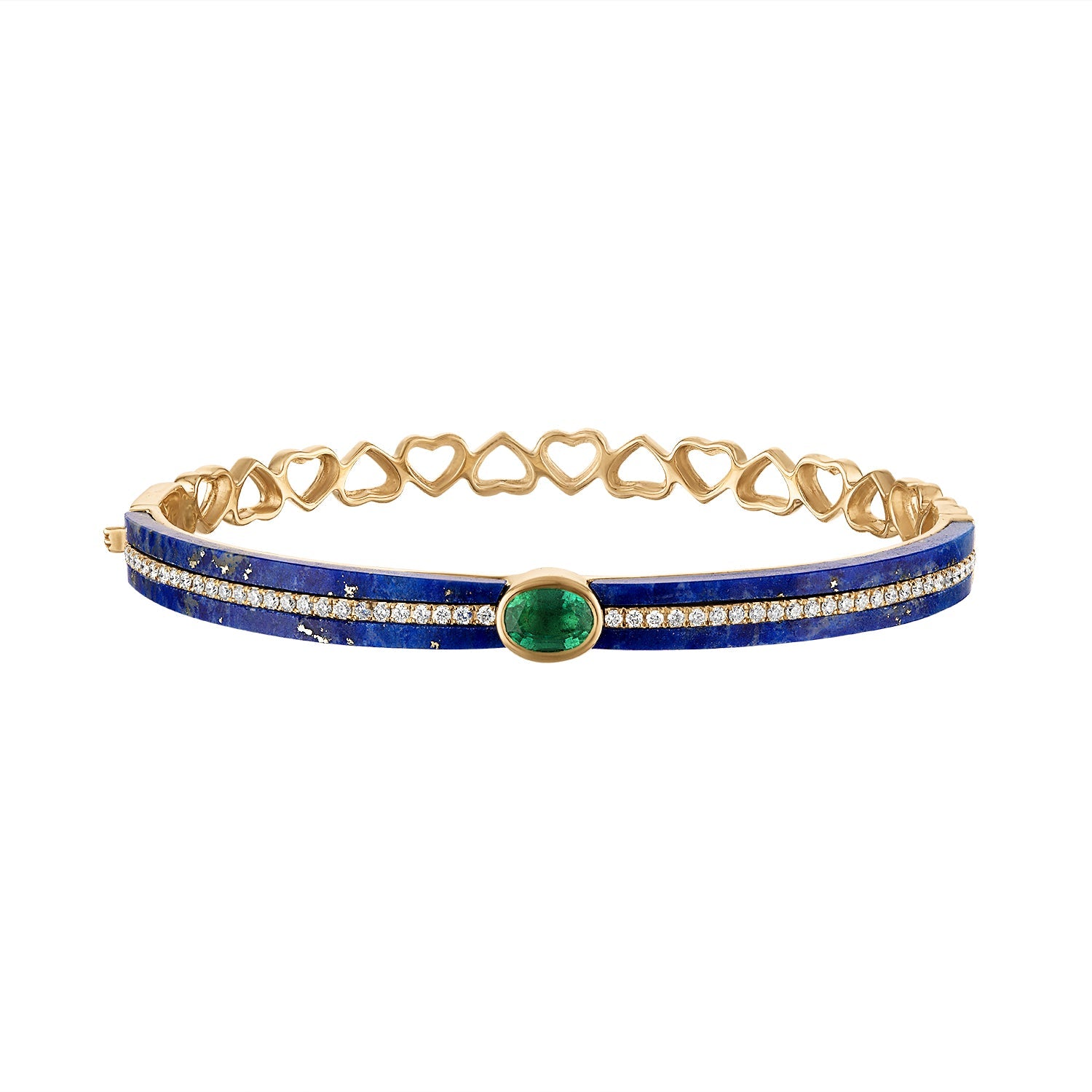 Luxury full offers stoned bangle bracelet with LOVE style simulated design