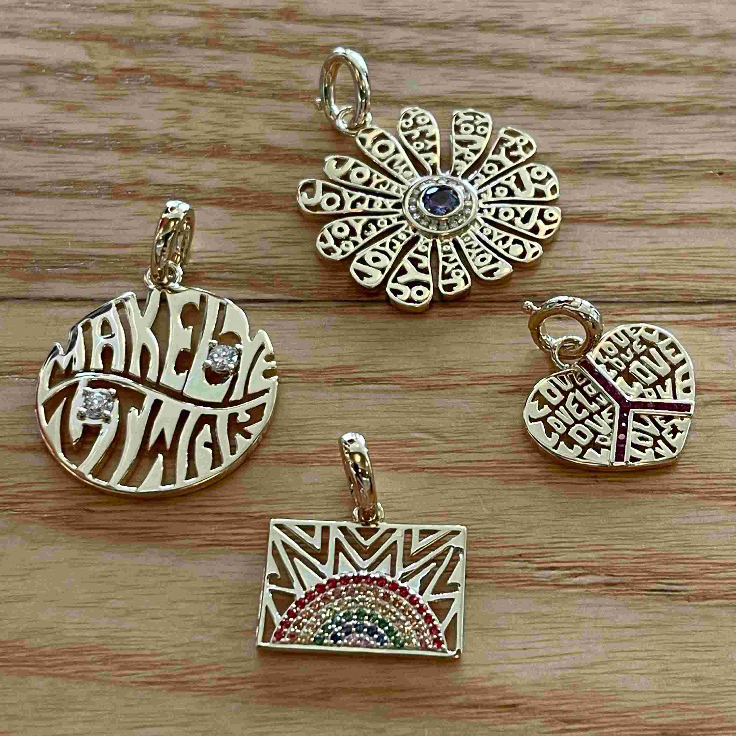 Make love not war pendant-Jewelry-Eden Presley Fine Jewelry