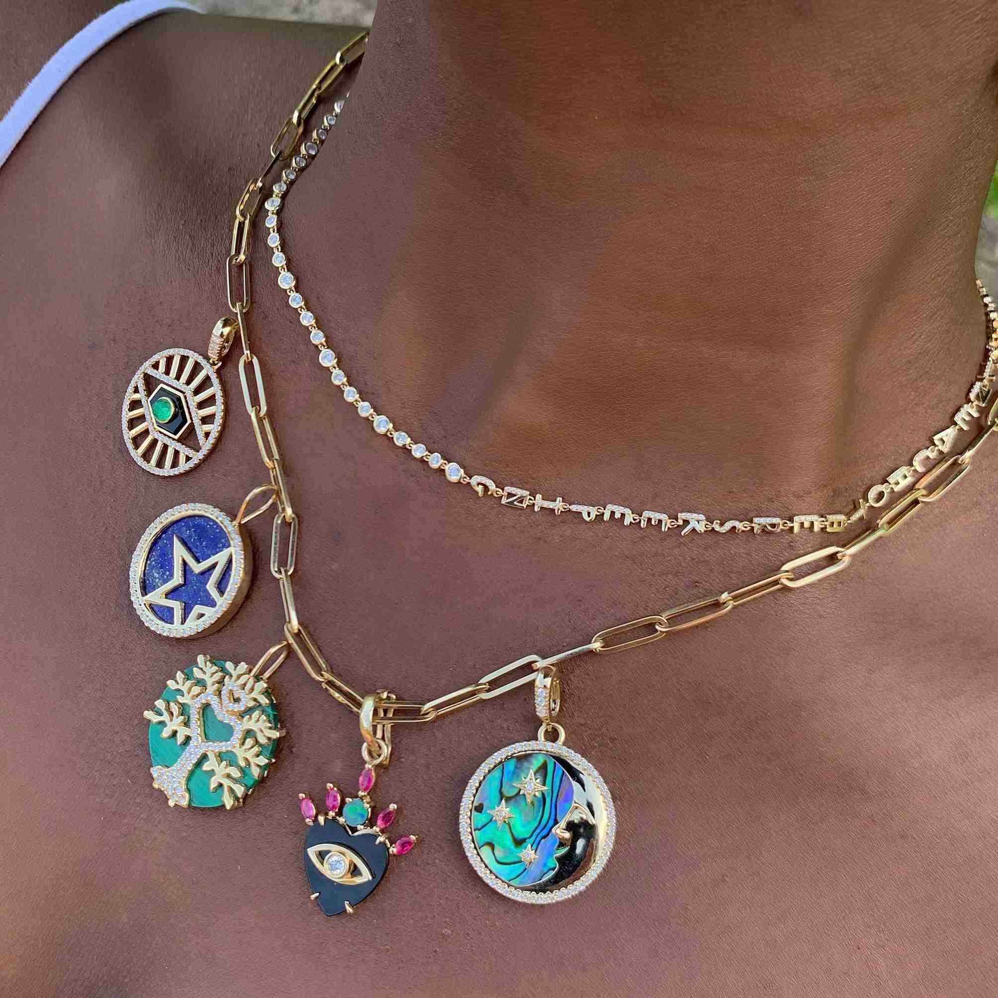 Mini More than the Moon & All of the Stars Pendant-Necklace, pendant, necklaces-Eden Presley Fine Jewelry