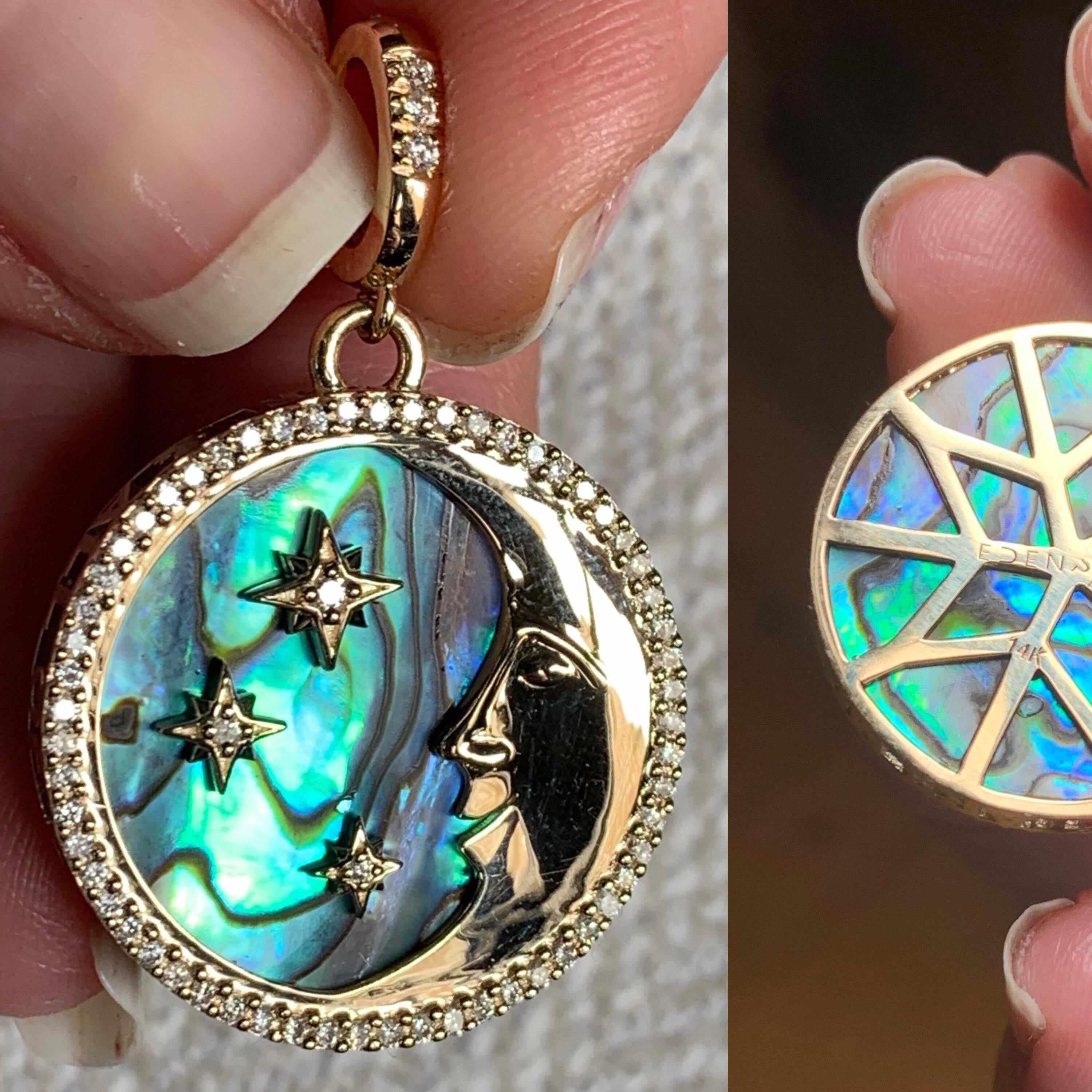 Mini More than the Moon & All of the Stars Pendant-Necklace, pendant, necklaces-Eden Presley Fine Jewelry