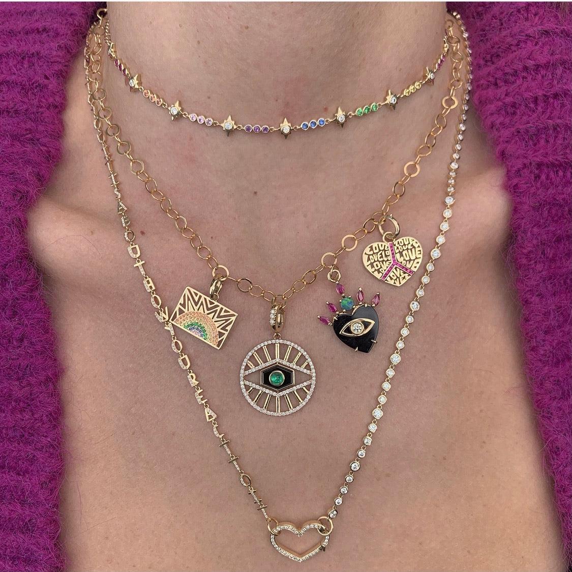 Motif Closure Locks-Necklace, pendant, necklaces-Eden Presley Fine Jewelry