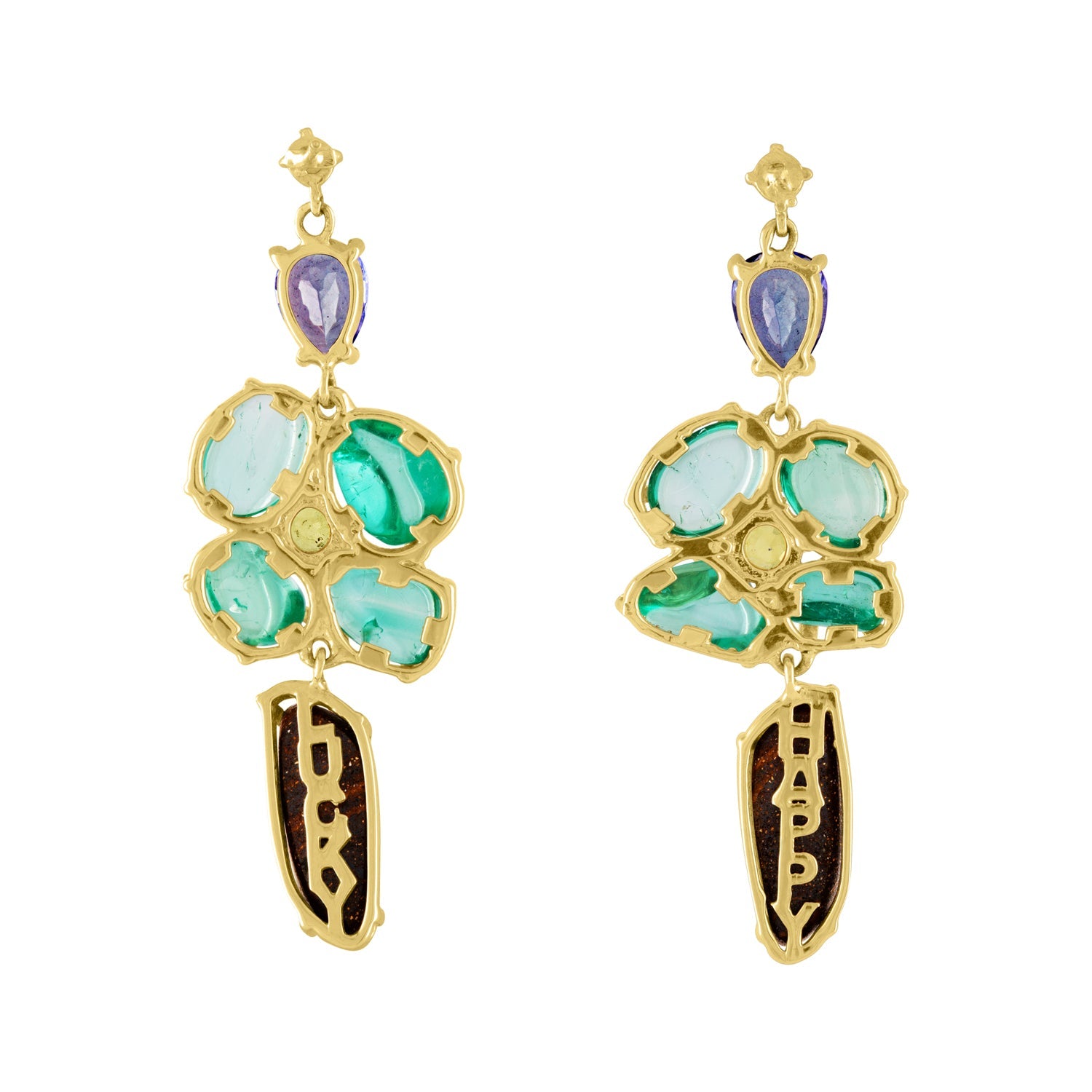 Muzo Flower Earrings-Earrings-Eden Presley Fine Jewelry