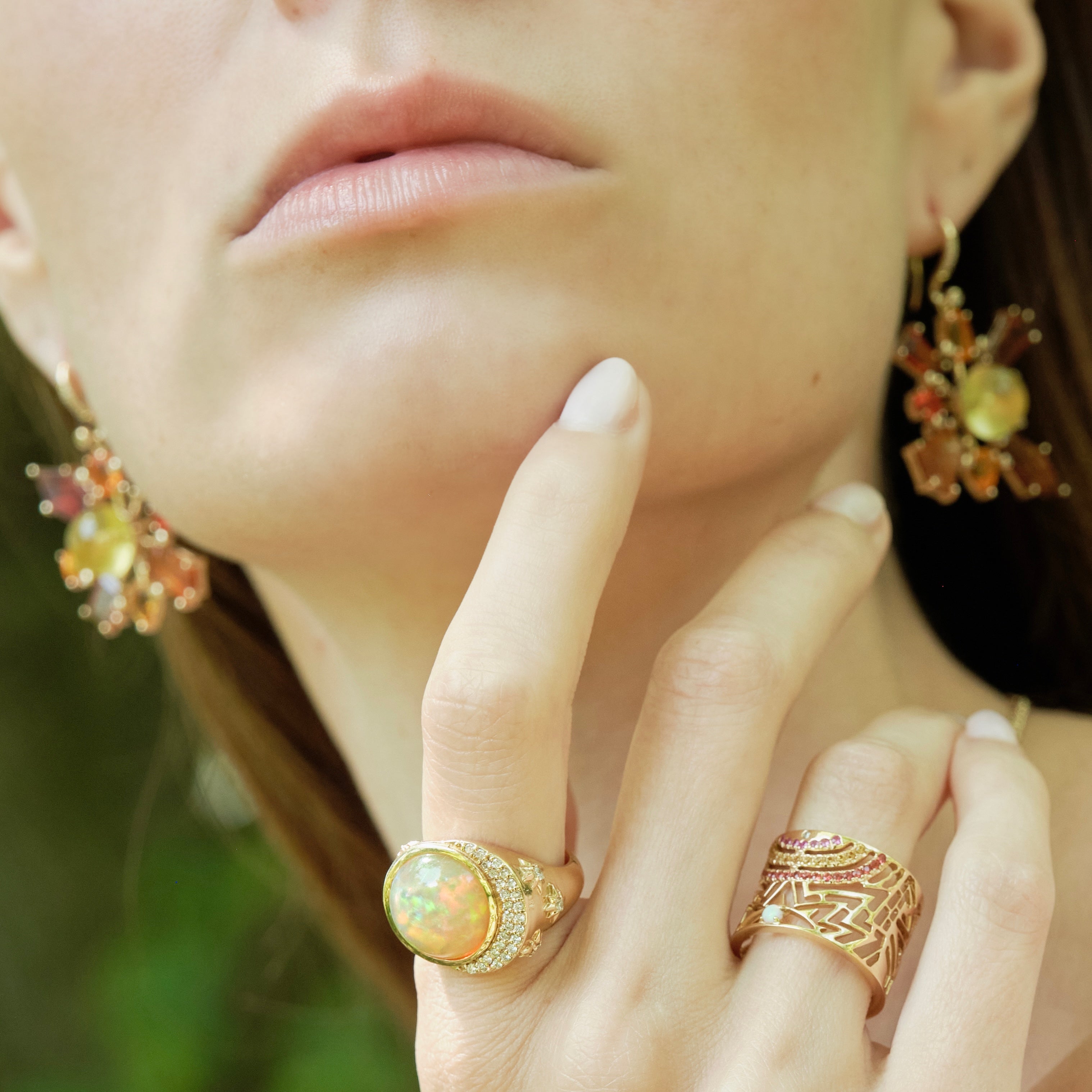 Opal Celeste Cocktail Ring-Rings-Eden Presley Fine Jewelry