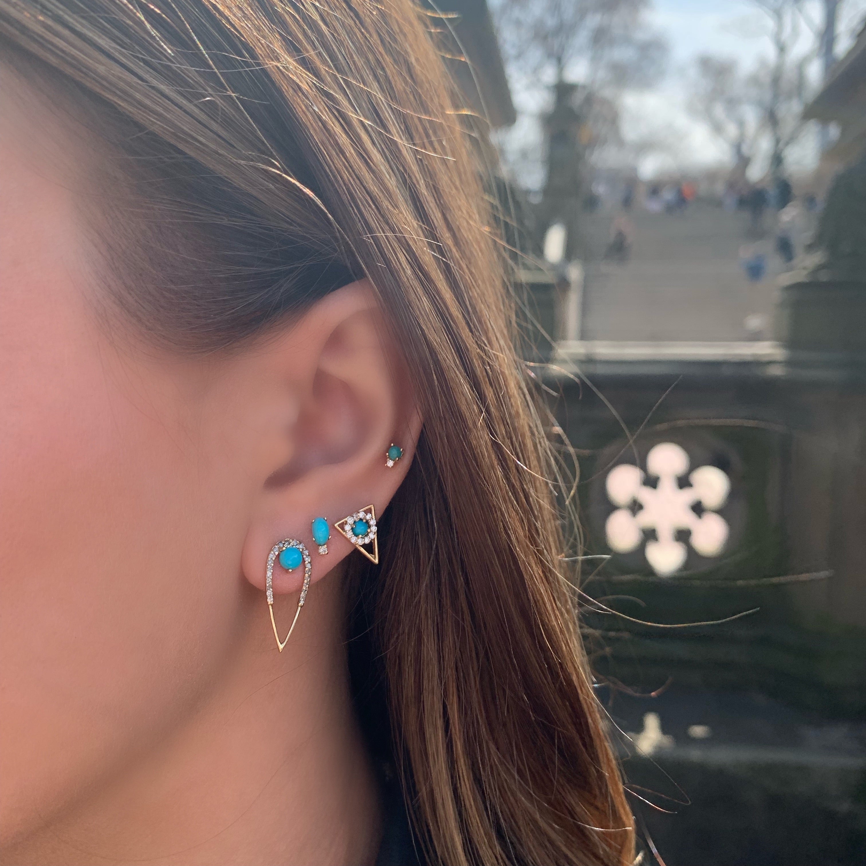 Peacock Studs-Studs-Eden Presley Fine Jewelry