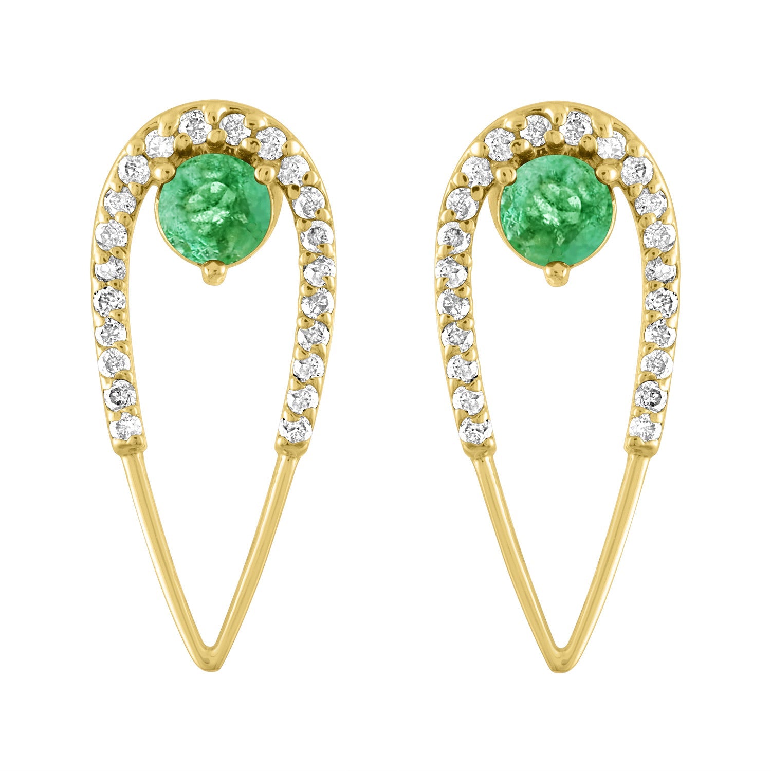 Peacock Studs-Studs-Eden Presley Fine Jewelry