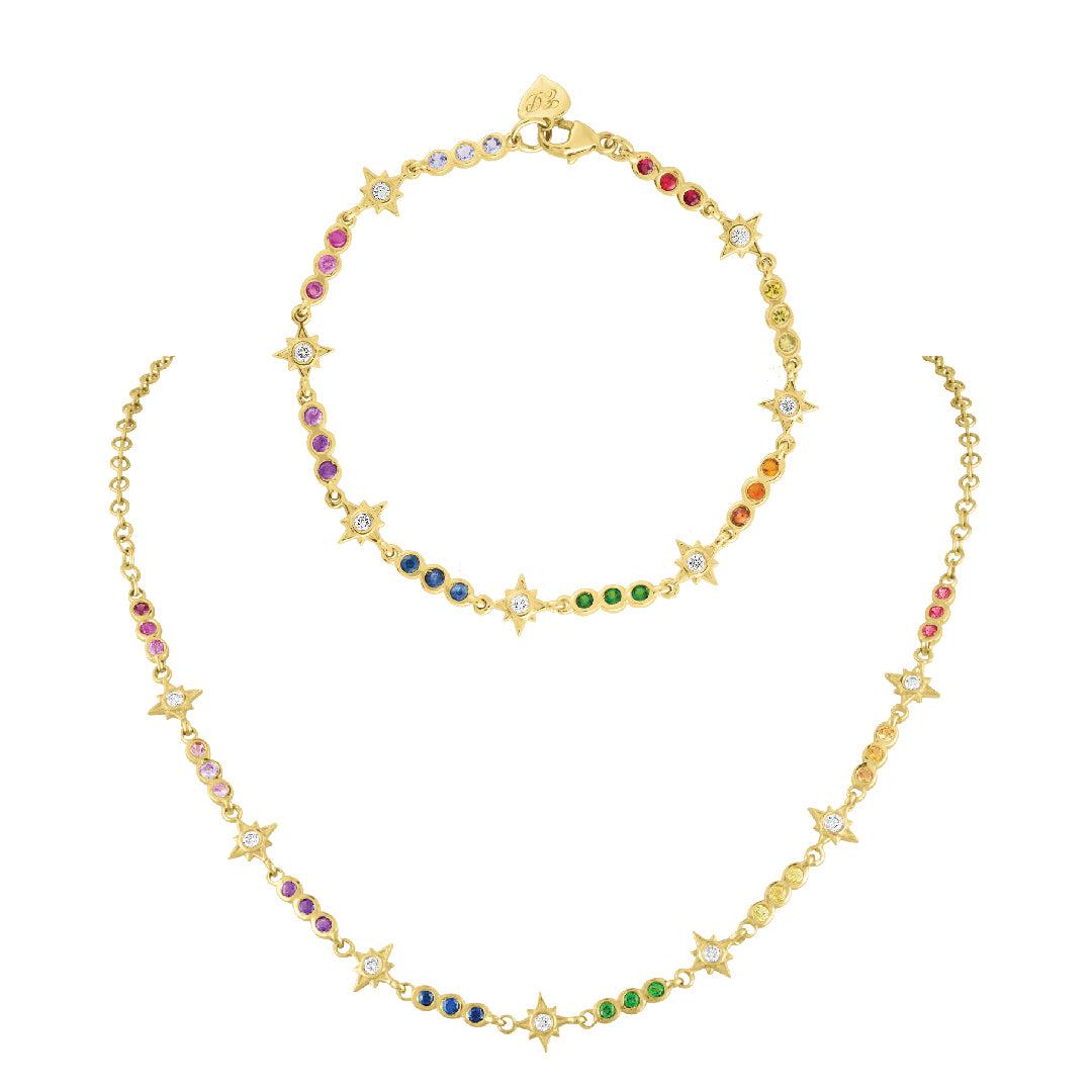 Rainbow Stars Bracelet or Necklace-Bracelets, Necklace-Eden Presley Fine Jewelry