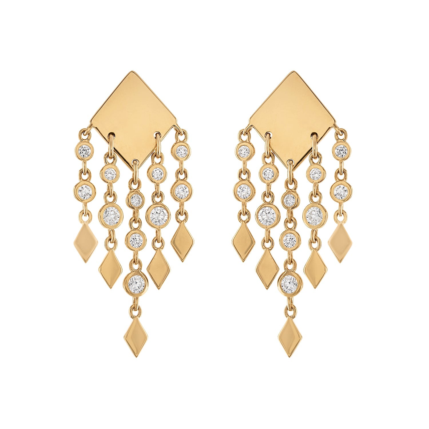 Shine Fringe Earrings-Earrings-Eden Presley Fine Jewelry