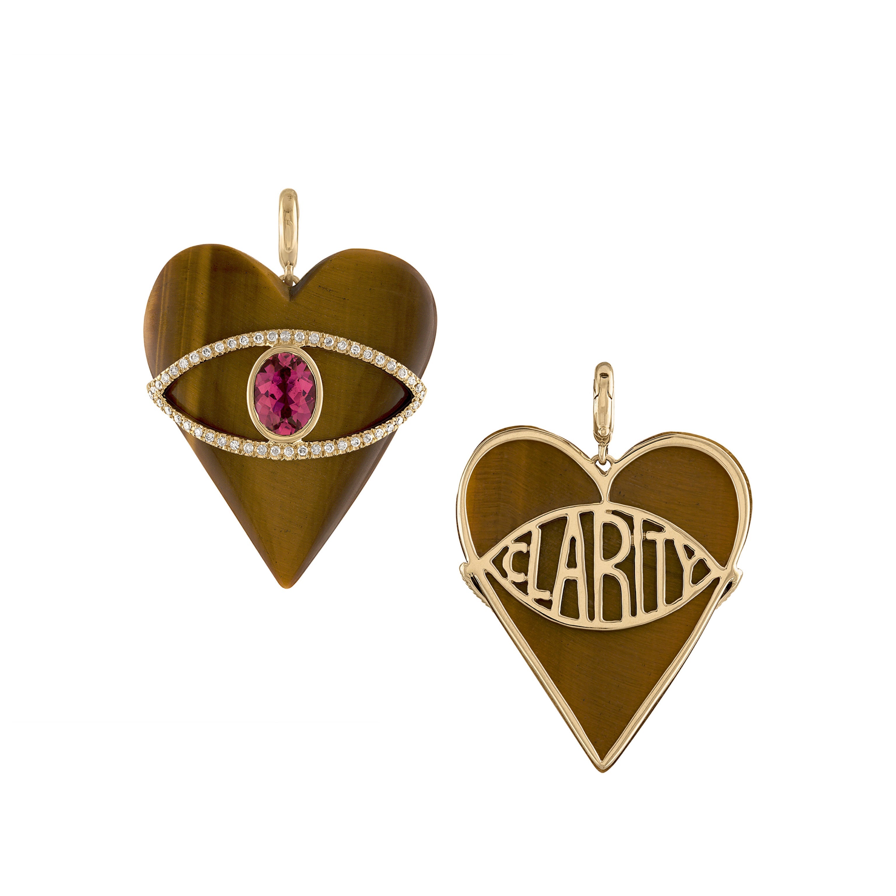 Stoned Heart-Charms & Pendants-Eden Presley Fine Jewelry