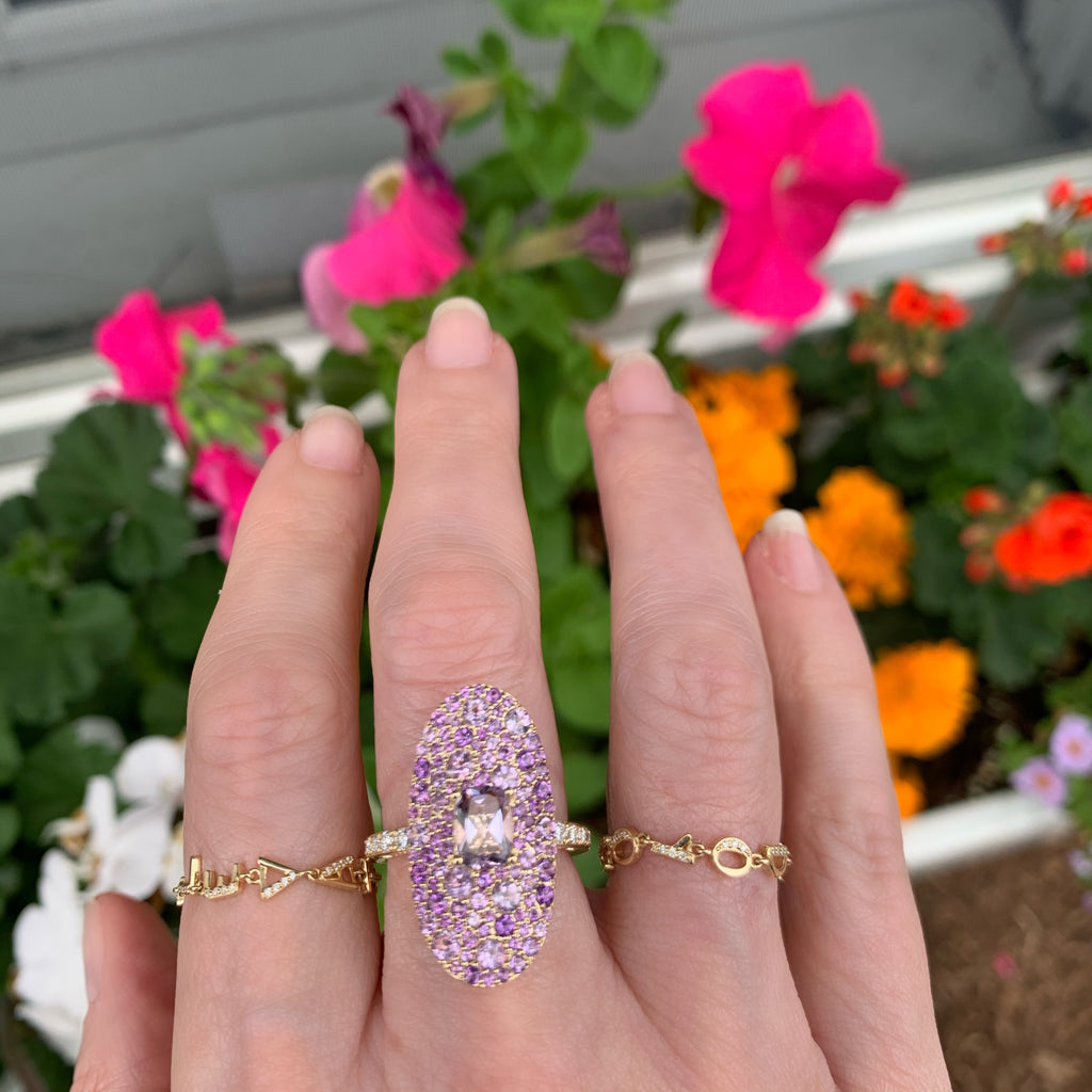 Peace & Plenty Lavender Ring