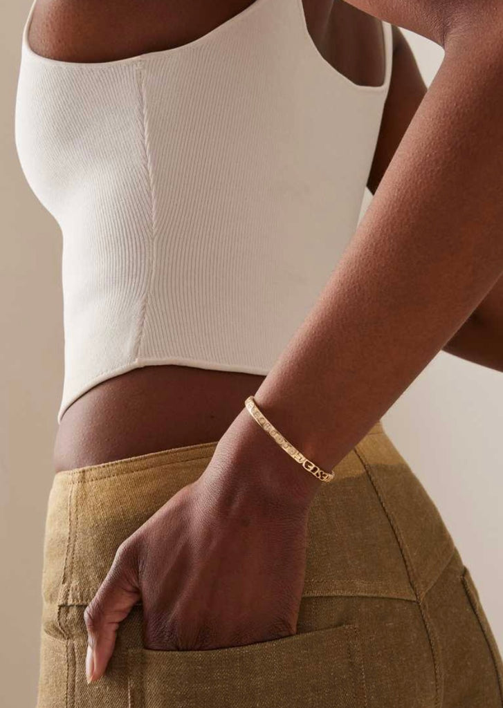 Diamond Half & Half Bangle