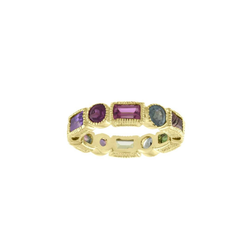 Baguette Round Eternity Band